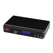 Free to Air Satellite Receiver Full HD DVB-S2 + USB Port Schedule HD Program Recorder, Labgear VSAT02 Compact TV Satellite Box with Remote Control