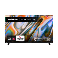Toshiba 65UV2F53DBU 4K Smart VIDAA TV, Ultra HD, HDR10, Freely, Disney+, Prime Video, Netflix, Dolby Atmos, Dolby Vision, Sound by Onkyo, Works with