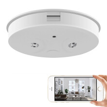 WiFi Hidden Spy Smoke Detector Camera,HD 1080P Wireless Security Spy Nanny Detector Camera with Night Vision/Motion Detection/Remote View for Home an