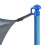 4 Pcs 1.1" Diameter Trampoline Enclosure Poles Cap for Net Hook Blue Plastic 4