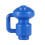 4 Pcs 1.1" Diameter Trampoline Enclosure Poles Cap for Net Hook Blue Plastic 5