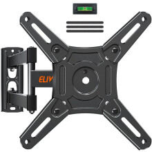 ELIVED TV Wall Bracket Tilt Swivel for Most 14-42 Inch LED, LCD, OLED Flat/Curved TVs with Max VESA 200x200mm up to 15KG, Full Motion TV Bracket with