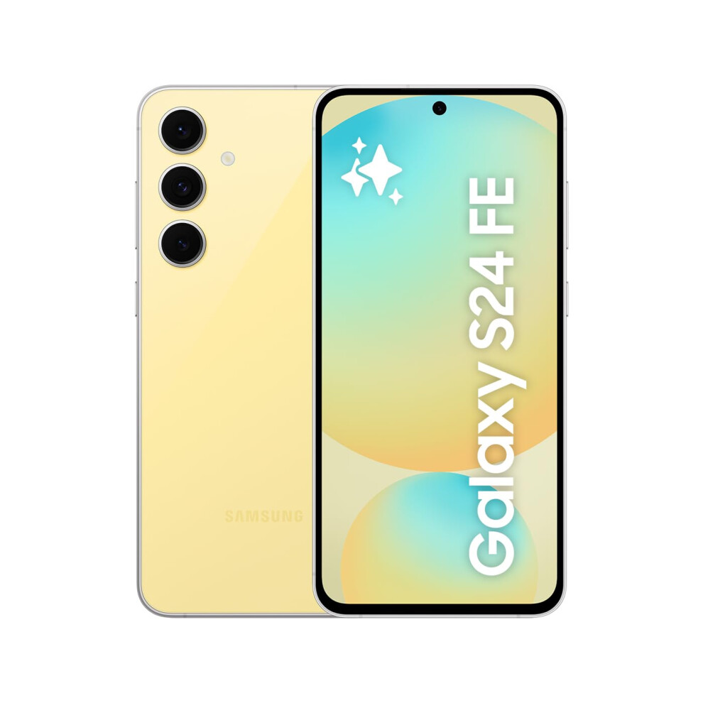 Samsung Galaxy S24 Fe, Ai Smartphone, Android, 8Gb Ram, 128Gb Storage, 50Mp Camera, Long Battery Life, Unlocked, 3 Year Manufacturer Extended Yellow 1055617502422