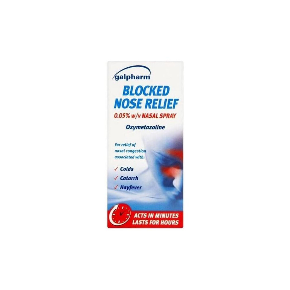 Galpharm 3 X Blocked Nose Relief Spray 15Ml