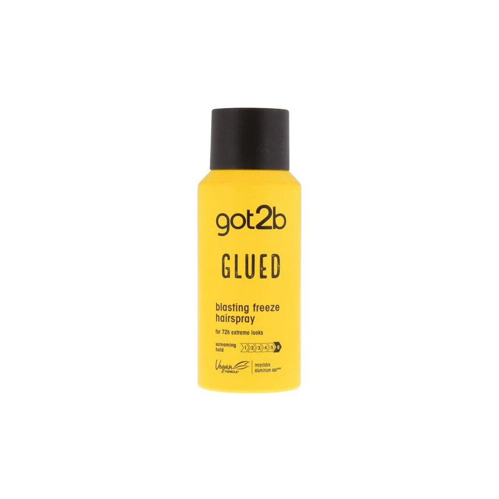 2 x Schwarzkopf Got2b Glued Blasting Freeze Hairspray 100ml