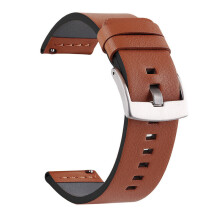 (18mm-Qucik Braun 1) Modisches Uhrenarmband, Sport, Vintage, Lederarmband, Edelstahlschnalle