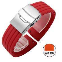(24 mm-Rot) 20 mm 22 mm Schnellverschluss-Silikon-Uhrenarmbänder für Samsung Active 43 mm 47 mm für