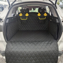 1 alfombrilla para coche para mascotas, impermeable, resistente a la suciedad, para maletero, con bolsillo
