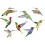 Ηλεκτρική σκούπα - Broom 9 Beautiful Hummingbird Birds αφαιρούμενα ιπτάμε 3