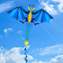 Light Flying Ice Dragon Kite, Fire Dragon Kite, Animal Kite for Outdoor Games, Fun Flying