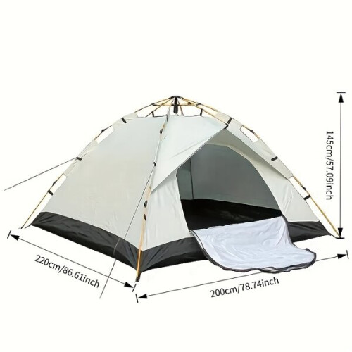 Σκηνή Camping Quick Pitch - Αδιάβροχο ανθεκτικό ύφασμα Oxford με πλαίσ 2