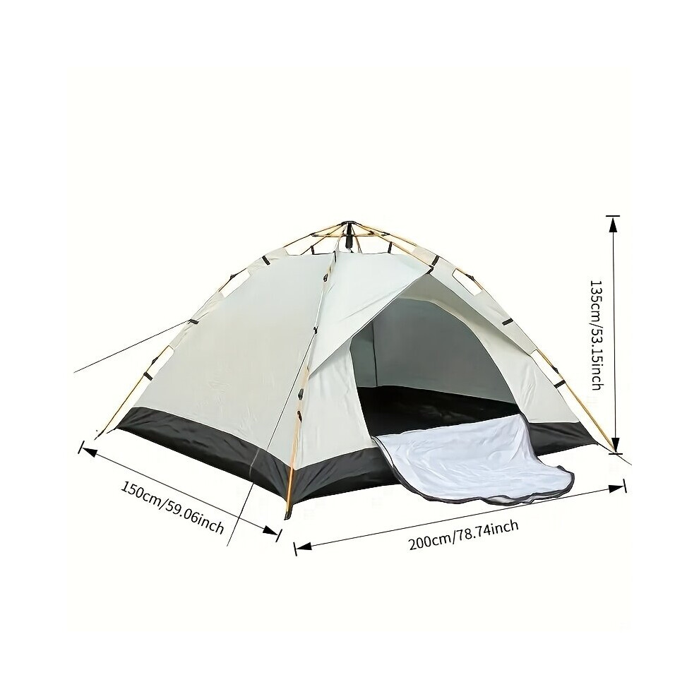 Tente de camping à montage rapide – Tissu Oxford imperméable et durable avec cadre en fibre de verre