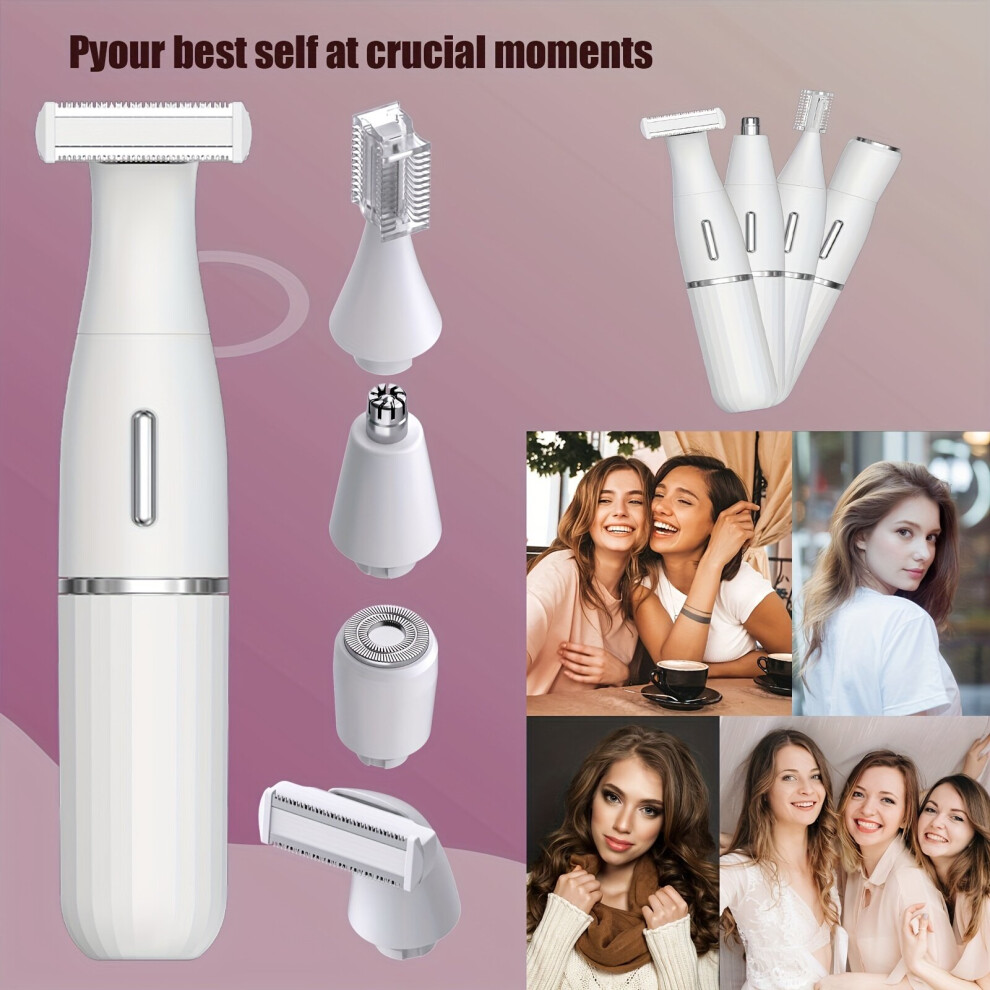 Tondeuse à cheveux électrique 5 en 1, rechargeable par USB, sans fil, avec batterie au lithium, kit