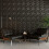 30 τμχ Πάνελ τοίχου 3D Diamond Texture, Μαύρο Pvc, Γεωμετρικό Σχέδ 4