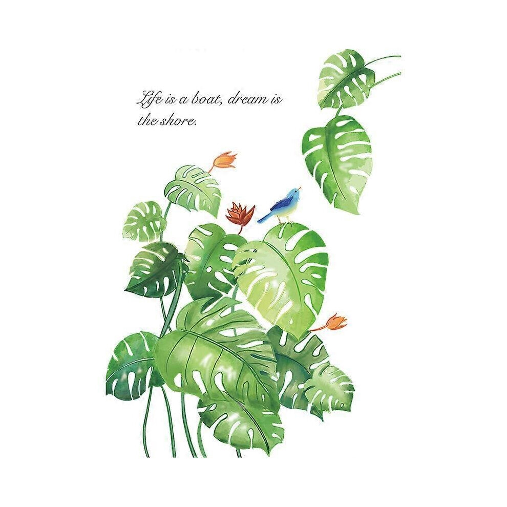 Aspirateur - balai 1 pièce Sticker mural Feuilles de palmier Feuilles de Monstera