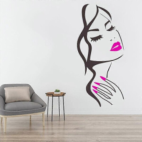 Ηλεκτρική σκούπα - σκούπα 1τμχ Τοίχου Decal Beauty Salon Manicure N 2
