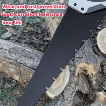 Stahl-Handsäge Sk5 - Universal für Holzbearbeitung, Gartenarbeit und Holzverarbeitung mit abgewinkeltem