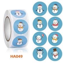 Autocollant décoratif pour cadeau de Noël, aspirateur et balai