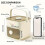 Machine à glaçons 48 glaçons avec couvercle à pression – Double couche, bac en plastique de qualité 4