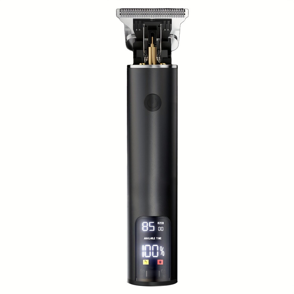 Tondeuse à cheveux électrique sans fil pour homme, 3 vitesses réglables, rechargeable par USB, écran
