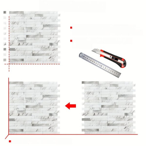 5 τμχ Μεταλλικά αυτοκόλλητα αλουμινίου Χαλκομανίες Πλαστ 1