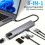 Διανομέας Usb-C 8 σε 1 Vszapower με έξοδο 4K Hdtv, γρήγορη φόρτιση 3