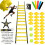 Σετ 41 τμχ Agility Ladder, ρυθμιζόμενος εξοπλισμός προπόνη 2