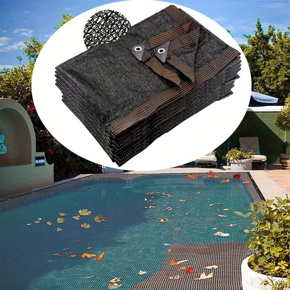 1 bâche de protection pour piscine en maille, idéale pour couvrir les piscines creusées et hors sol