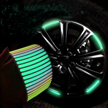 Aspirateur et balai, 100 pièces. Autocollants pour voiture, autocollants pour moyeux de roue lumineux,