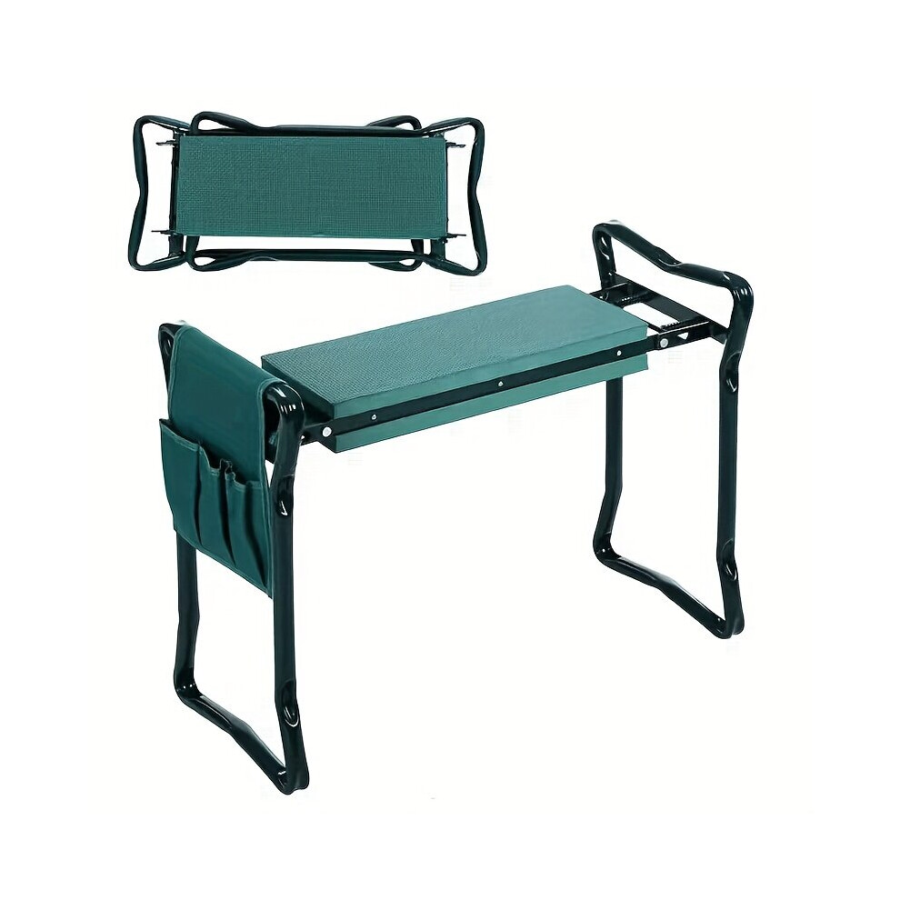 Chaise de jardin pliante réglable avec assise souple en EVA – Structure en acier robuste, design portable