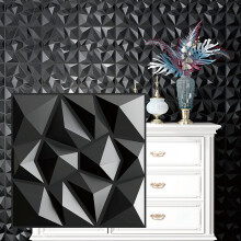 10 kpl Diamond Texture 3D-seinäpaneelit - Veden- ja öljynkestävät, helppo asentaa keittiöön, olohuoneeseen,
