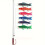 Ιαπωνικός κυπρίνος Flag Stream Koinobori Windsock Wind Koi Fish Flag Sailfish K 3