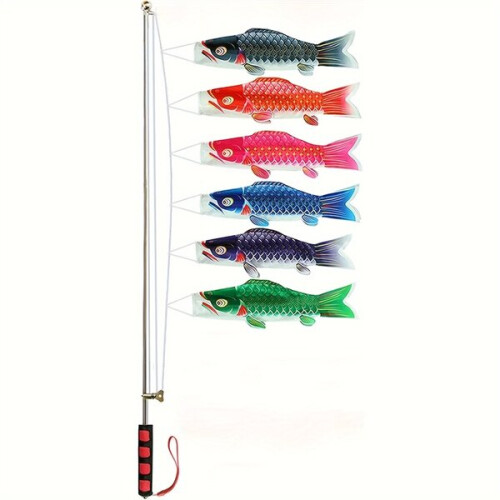 Ιαπωνικός κυπρίνος Flag Stream Koinobori Windsock Wind Koi Fish Flag Sailfish K 2