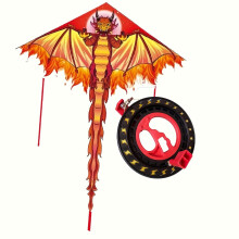 1 τεμ. Ice Dragon Fire Dragon Kite με 199,95 μέτρα πολυαμίδιο γραμμή κα