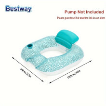 Bestway - 1 tumbona flotante inflable para piscina, hamaca multifunción, respaldo inflable para playa,