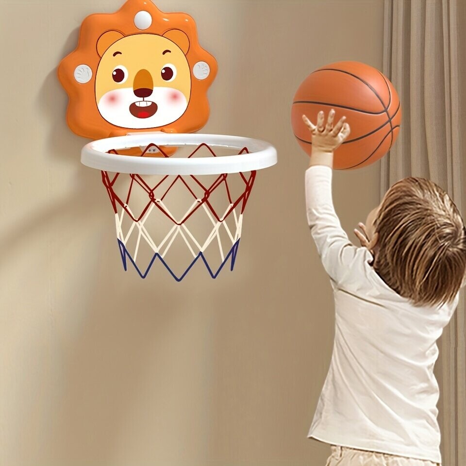 Panier De Basket Pour Trampoline – Set Avec 4 Mini Balles, Pompe Incluse, Fixation Rapide