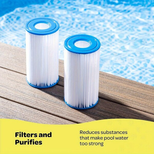 2er-Pack, passend für Typ A oder C, kompatibel mit Intex 29000E/59900E Easy Set Poolfilter Summer Vacation 2