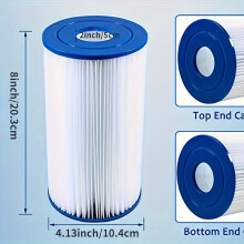 2er-Pack, passend für Typ A oder C, kompatibel mit Intex 29000E/59900E Easy Set Poolfilter Summer Vacation