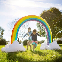 Juguetes inflables de verano para exteriores con rociadores multijugador, arcoíris, juego de agua, juguetes