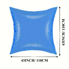 1 Packung 121,92 x 121,92 cm, strapazierfähiges Winter-Poolkissen für Aufstellpools mit 60,96 x 121,92