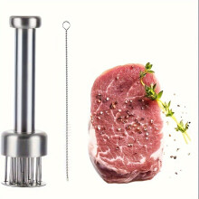 1 τεμ. Σετ εργαλείων Meat Tenderizer με βελόνα και βούρτσα καθαρισμ