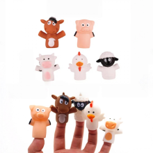 Pieces Kids Finger Puppet Set, Mini Rubber Animal Puppet Toys for Toddler Girls Boys Baby Shower School Party Gifts