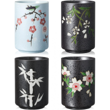 Xícaras de chá chinesas sem alça, cerâmica, presentes chineses, xícaras de chá de restaurante chinês, canecas de porcelana, lembranças para