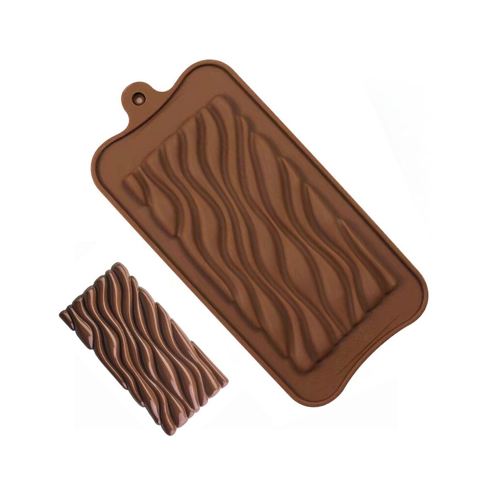 (vague) 1pc Moule à chocolat Moule en silicone 3D Moule à chocolat de Dubaï Moule à barre de chocolat