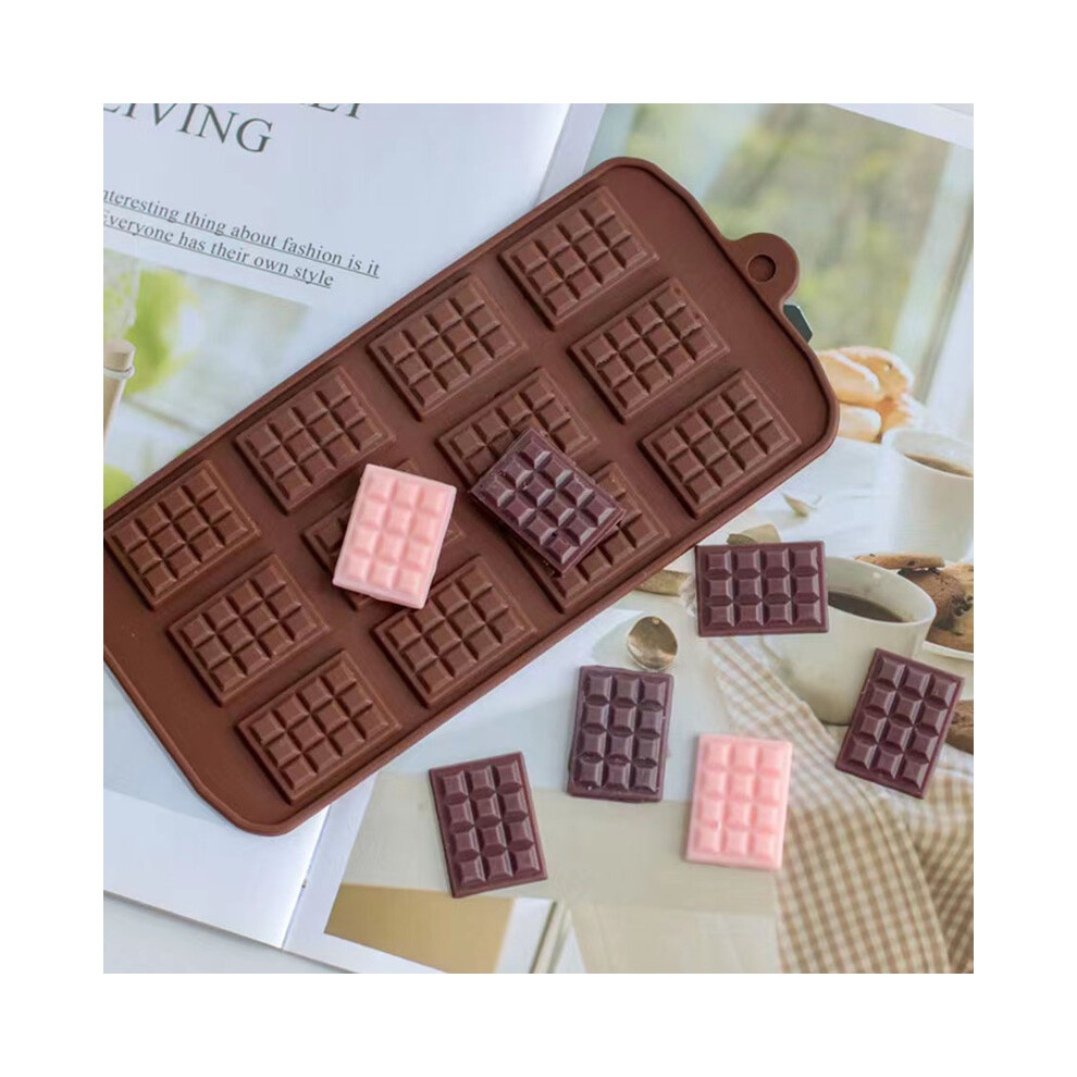 (12 gaufres) 1 moule à chocolat 3D en silicone, moule à chocolat de Dubaï, moule à barre de chocolat,