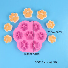 (D0009) Puppy kattenpoot siliconen mal DIY kaars zeep aromatherapie knutselen fondant chocoladetaart