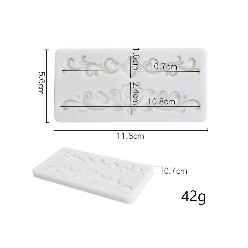 (D082) Moule en silicone gaufré de style européen, cadre photo rétro, fondant, sucre, chocolat, gâteau