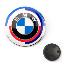 (50-jarig jubileum - 74 mm 1 stuk) Auto-embleem voor motorkap, motorkaplogo, achterklepembleem voor