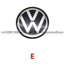 (Volkswagen E-60mm) 4 adesivi per coprimozzo con logo VW per Volkswagen B5 GTI Golf 5