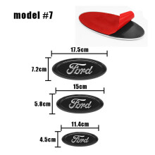 (1 Stück Modell 7–11,4 x 4,5 cm) ABS-Auto-Kühlergrill, Kofferraum-Logo-Emblem-Aufkleber für Ford Focus
